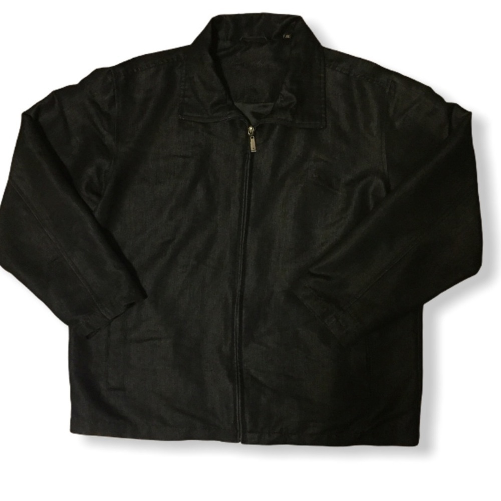 Louis Philippe Jacket black Gray  XL